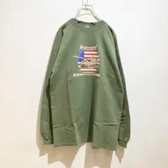 90s〜00s ARMY スウェットトレーナー USAミリタリー古着 ビンテージ