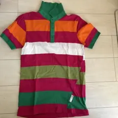 adidas ストライプ ポロシャツ