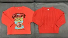 まとめ売り　赤色　トレーナー　ニット