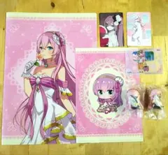 巡音ルカ　クリアファイル&ガチャミニフィギア&カード7点まとめ売り