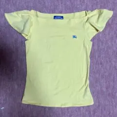 未使用　BURBERRY BLUE LABEL カットソー イエロー Mサイズのサムネイル