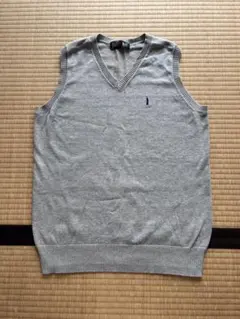 EAST BOY グレー Vネック ノースリーブニットベスト 11