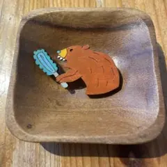 木製⚫️ブローチ