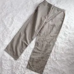 【c8098】UNIQLO リネンブレンドリラックスストレートパンツ