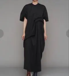 JUN MIKAMI ジュンミカミ ナイロンツイル チャイナローブ ワンピース