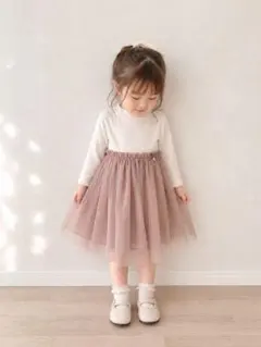 アプレレクール 80 チュールワンピース 女の子