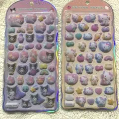 【新品】サンリオ　コットンパフィーシール　クロミ　マイメロ　ハローキティ