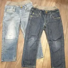 Lee デニム風パンツ 2色セット 100