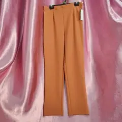 新品さらにOFF♥日本製Mサイズオレンジ スリムフィット パンツ9256