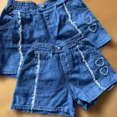 ❣️ LEE 姉妹おそろい　デニムショートパンツ　100 120