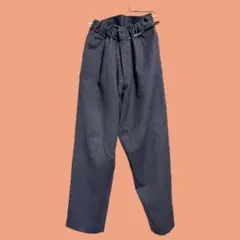 Dries Van Noten コレクション使用ダークグレー ワイドパンツ