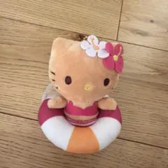 산리오 히트 쿠지 ハローキティ マスコット 新品 日焼けキティ