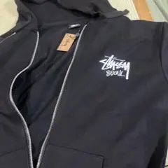 STUSSY SEOUL 2026年新作ジップアップパーカー 블랙