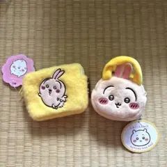 【新品２個】ちいかわ ぬいふわトートミニ ふわふわミニポーチ　※うさぎ