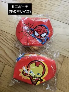 MARVEL ミニポーチ 2種セット スパイダーマン アイアンマンのサムネイル