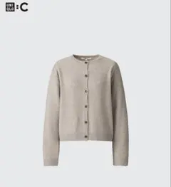 【完売品】UNIQLO:C カシミヤクルーネックショートカーディガンのサムネイル