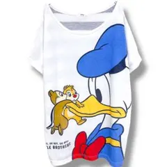 ディズニー Disney ドナルドダック チップアンドデール Tシャツ 4L