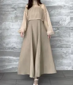 チュールボレロ ドレス