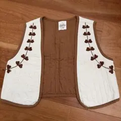 美品 Apolina パッチワークベスト 2-3Y - メルカリ