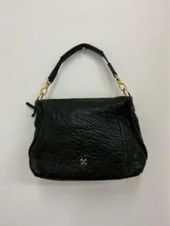 SAZABY レザー 2WAY ハンドバッグ ブラック ゴールド金具