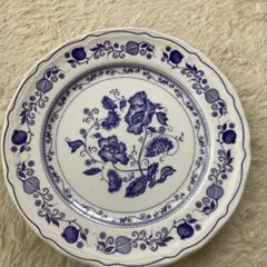 イタリア Quadrifoglio(クアドリフォリオ) 皿 26cm 3枚 レア Quadrifoglio Ceramica Made in Italy ~ Bird with Green Trim ~ Salad