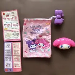 My Melody Kuromi 50周年記念ポーチとヘアコーム　マクドナルド