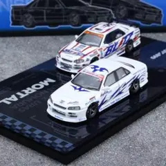 MORTAL 1/64 日産 スカイライン ER34 痛車 - メルカリ