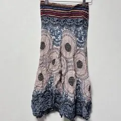 早い者勝ち✨ボヘミアンスタイル ガウチョパンツ マルチカラー カジュアル