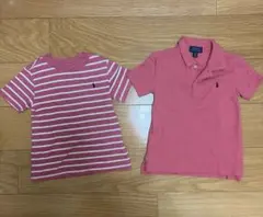 【美品】ラルフローレン ストライプポロシャツ　ボーダーTシャツ　2枚セット　3T
