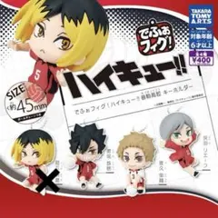 【47-6】 ハイキュー でふぉフィグ キーホルダー 音駒高校 3種