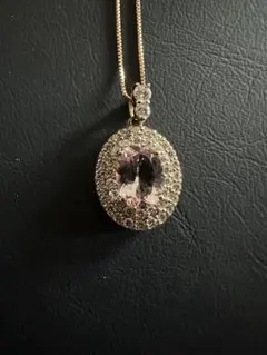 1.7cm×1.3cm3.54ctモルガナイト ダイヤ0.9ct Ptネックレス - メルカリ