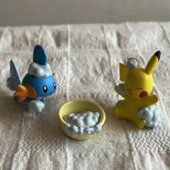 ポケモン　みんなでアワアワマスコット　ピカチュウ　ミズゴロウ