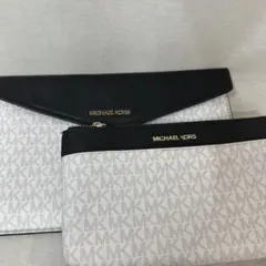 MICHAEL KORS MK柄　クラッチ&ショルダーセット