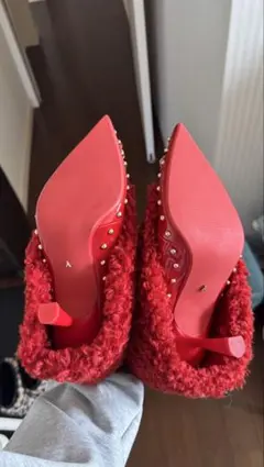 yellow ファーヒール