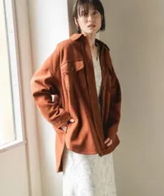 値下げ　ローリーズファーム　CPOジャケット　オーバーサイズ　春　美品　シャツのサムネイル