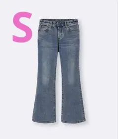 ジーユー　スリムフレアジーンズ　65BLUE Sサイズ　gu