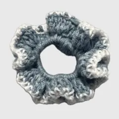 ハンドメイド 編み物 シュシュ