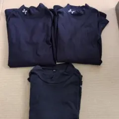 野球　裏起毛アンダーシャツ 3枚セット　160センチ