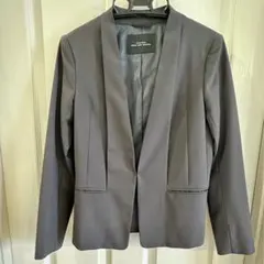 UNITED ARROWS ノーカラージャケット ブラック 38 - メルカリ
