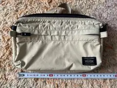 PORTER ベージュ ナイロンショルダーバッグ