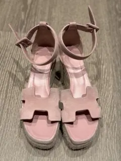 未使用級 HERMES エルメス グレース サンダル バイカラー 37 24㎝ 2025