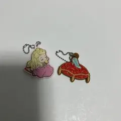 ディズニープリンセス ラバーキーホルダー 2個セット