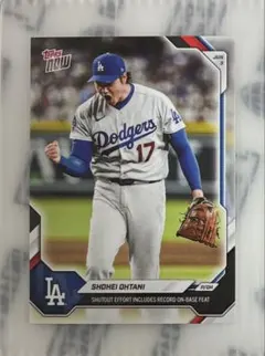 大谷翔平 2026 Topps Now No. 285 6勝 ガッツポーズ - メルカリ