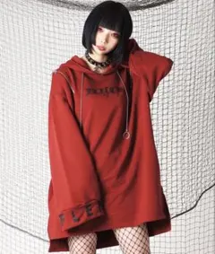 REFLEM ショルダー ジップ フーディー パーカー