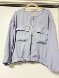 natural couture ブルゾン　サックス　ブルーのサムネイル