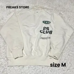 新品未使用 FROCLUB 3LOGO PIGMENT 刺繍ロゴ スウェット M