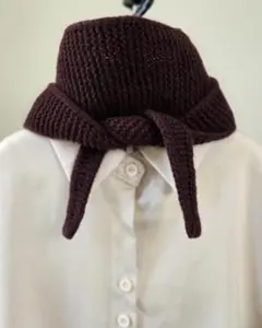 ソフィースカーフ　手編みマフラー
