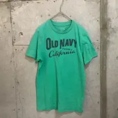 【レア】オールドネイビー 半袖Tシャツ グリーン XXS カリフォルニアロゴのサムネイル
