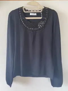 PINORE 長袖 カットソー ブラック 38サイズのサムネイル