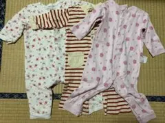 ユニクロ ロンパース3点セット 80